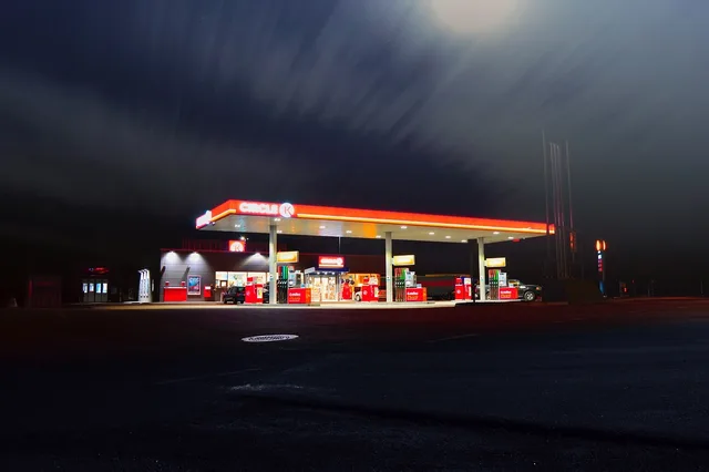 dark, night, filling, gas, station. Acquisition financing calculator: what it cannot know