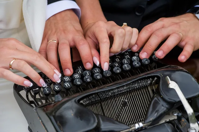 manicure, fingers, typewriter, hands, ring, wedding, typed on a typewriter, retro typewriter, manicure, typewriter, typewriter, typewriter, typewriter, typewriter. Buyer search: from criteria to letter of intent