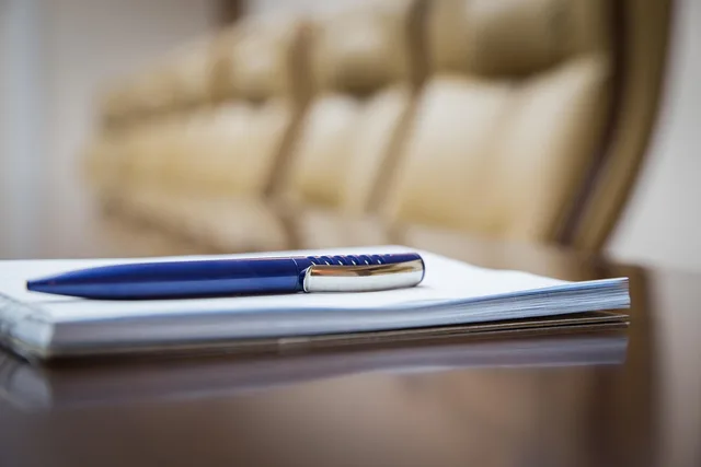 pen, notepad, stationery, writing, ball point pen, notebook, paper, record, write, closeup. The buyer search checklist: five gates before you spend a cent on diligence