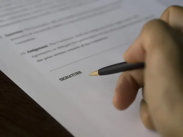 business, signature, contract, document, deal, paperwork, hand, ready, to write, ok, signature, signature, contract, contract, contract, contract, contract, paperwork, paperwork. Six buyer search mistakes, from job or asset to diligence